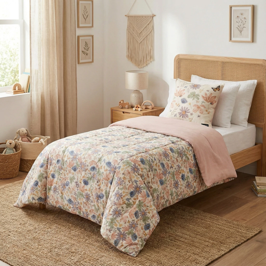 Cover Tusor Estampado Premium - Colchón premium Villa María